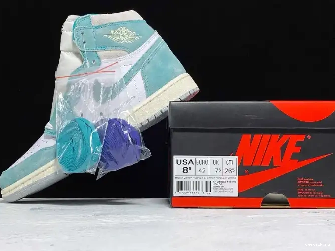 Rep Onekick Jordan 1 Air OG High Green Retro 555088-311 Turbo 0515